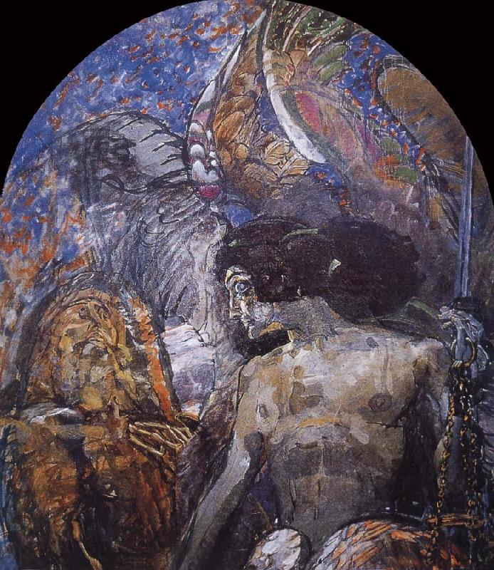 Mikhail Vrubel Foreknow oil painting image